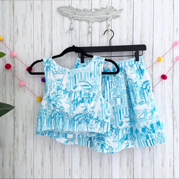 Lilly Pulitzer Dresses & Skirts - Lilly Pulitzer Melody Crop Top & Pleated Skirt Set 6